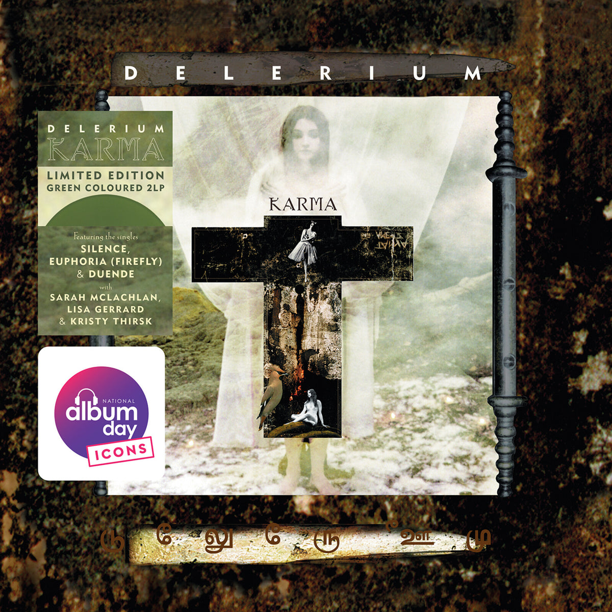 Delerium - Karma Olive Green Vinyl 2LP