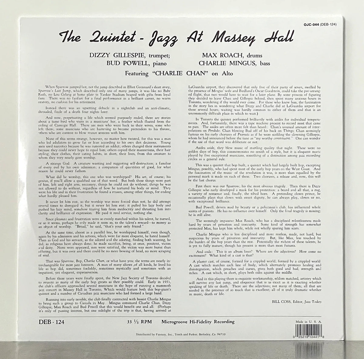 The Quintet – Jazz At Massey Hall