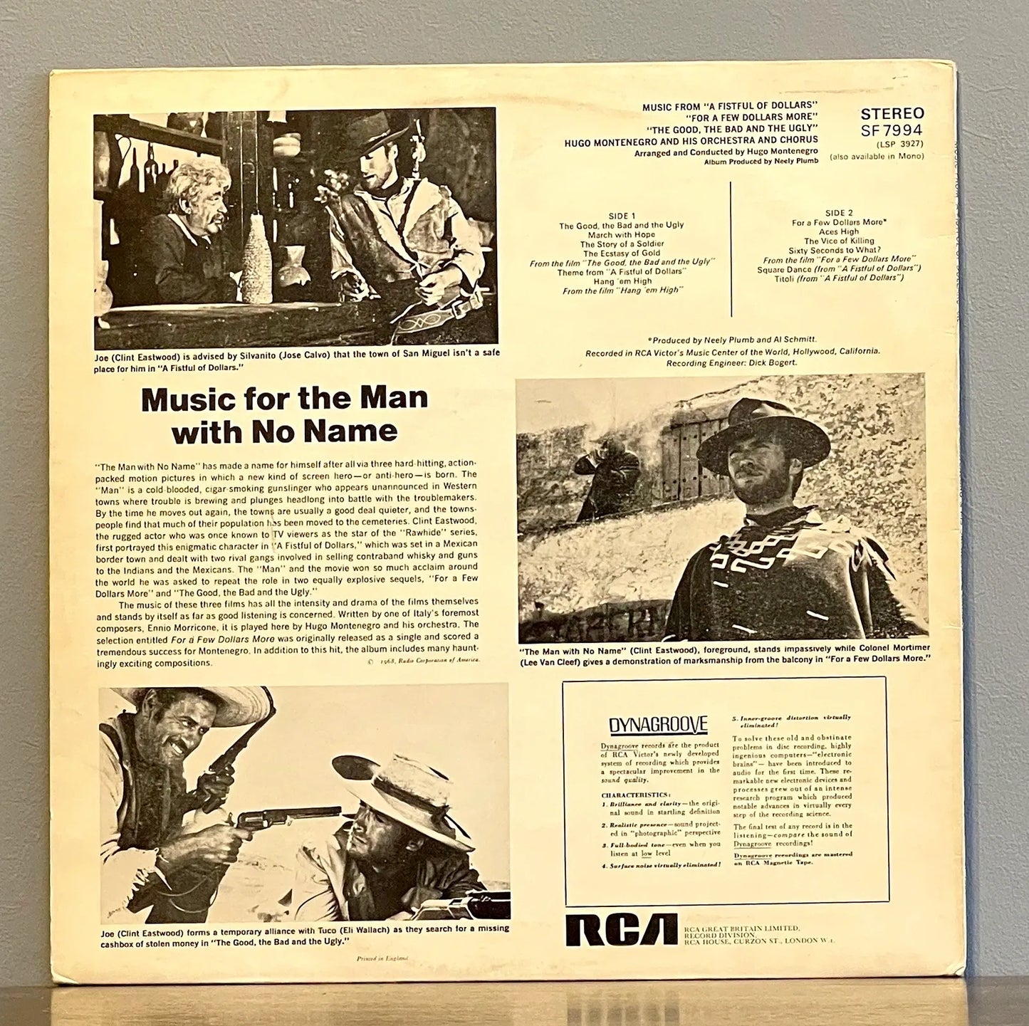 Hugo Montenegro And His Orchestra – Music From "A Fistful Of Dollars" & "For A Few Dollars More" & "The Good, The Bad And The Ugly"