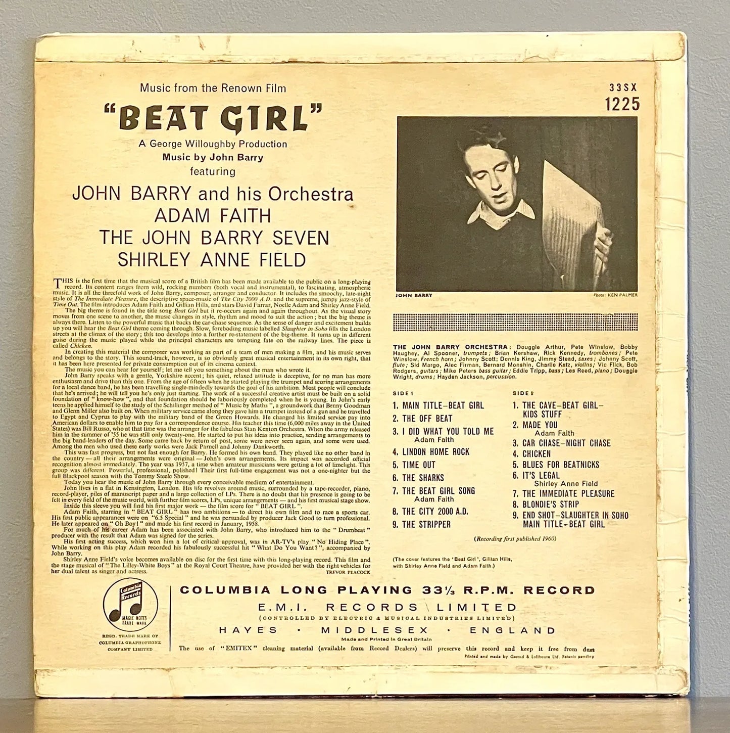 John Barry / Adam Faith / Shirley Anne Field – Music From The Film "Beat Girl"