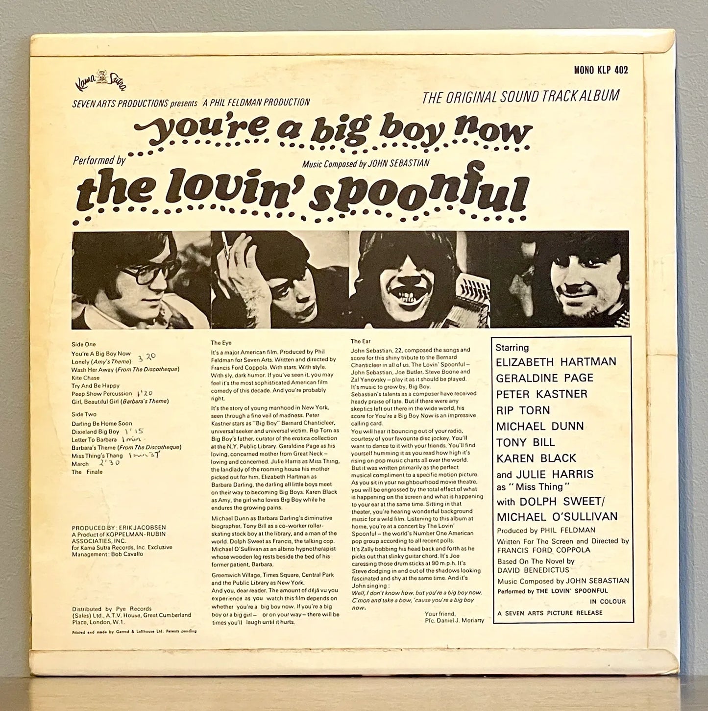 The Lovin' Spoonful – You're A Big Boy Now - The Original Sound Track Album