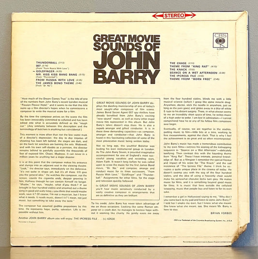 John Barry & His Orchestra – The Great Movie Sounds Of John Barry