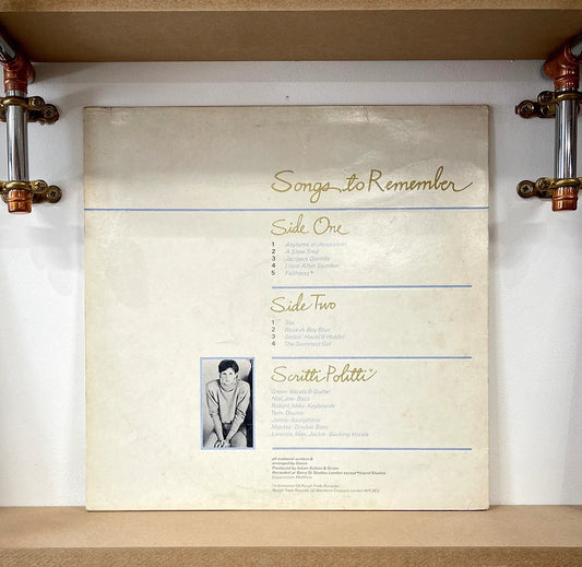 Scritti Politti – Songs To Remember