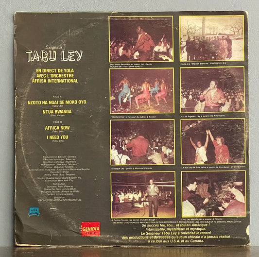 Seigneur Tabu Ley Avec L'Orchestre Afrisa International – Yola