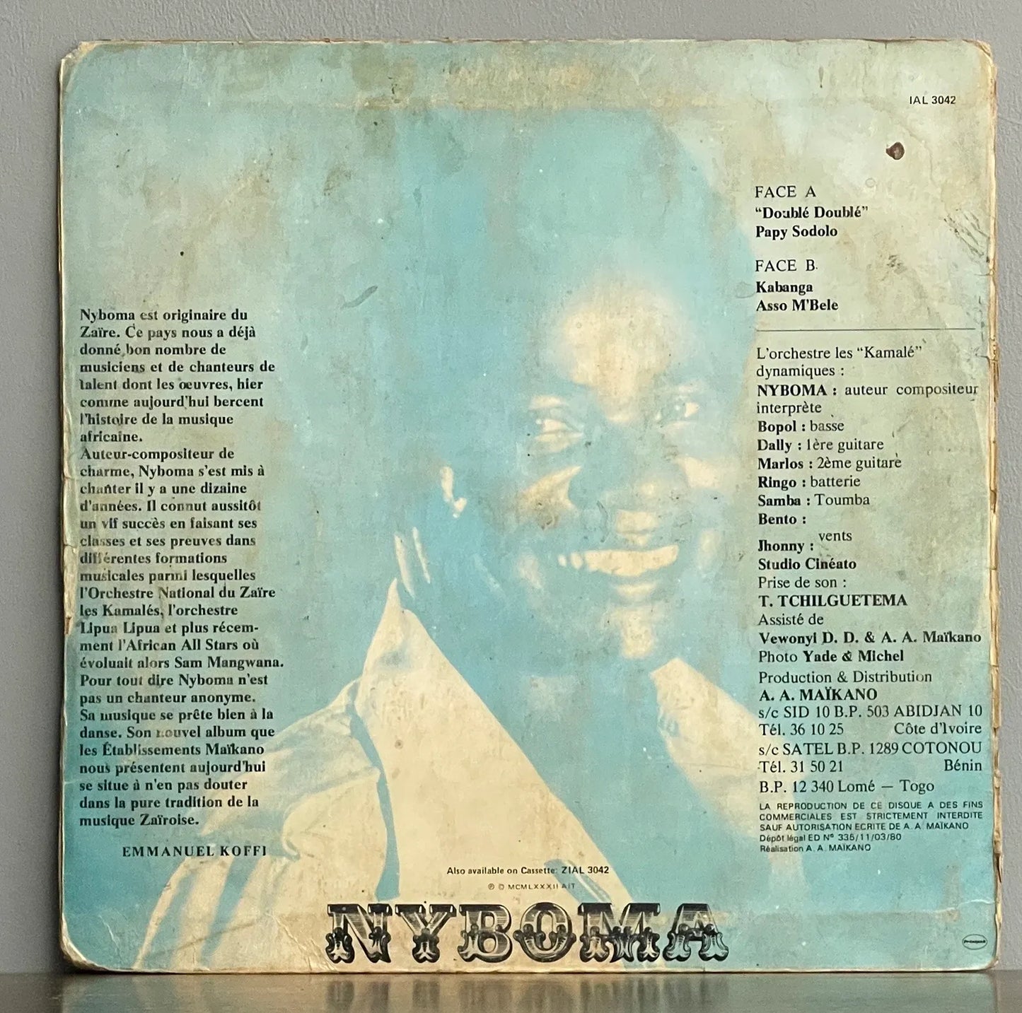 Nyboma Et L'Orchestre Les "Kamalé" Dynamiques Du Zaïre – Doublé Doublé