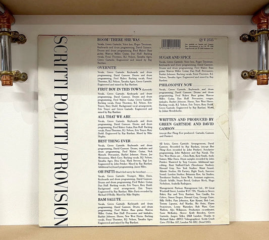 Scritti Politti – Provision