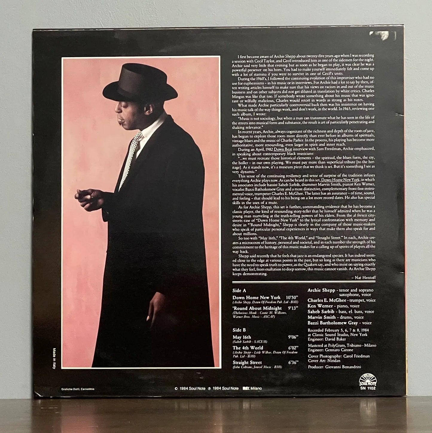 Archie Shepp – Down Home New York