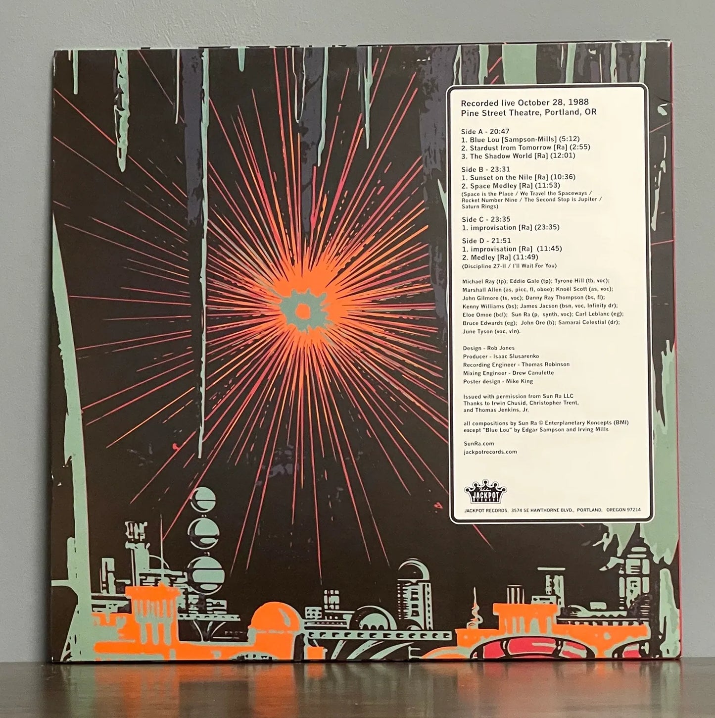 Sun Ra And His Cosmo Love Adventure Arkestra* – Pine Street Theatre, October 28th 1988
