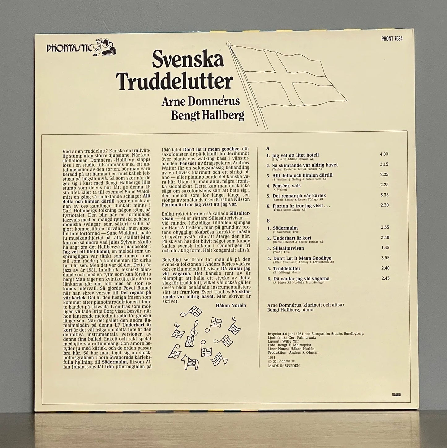 Bengt Hallberg, Arne Domnérus – Svenska Truddelutter
