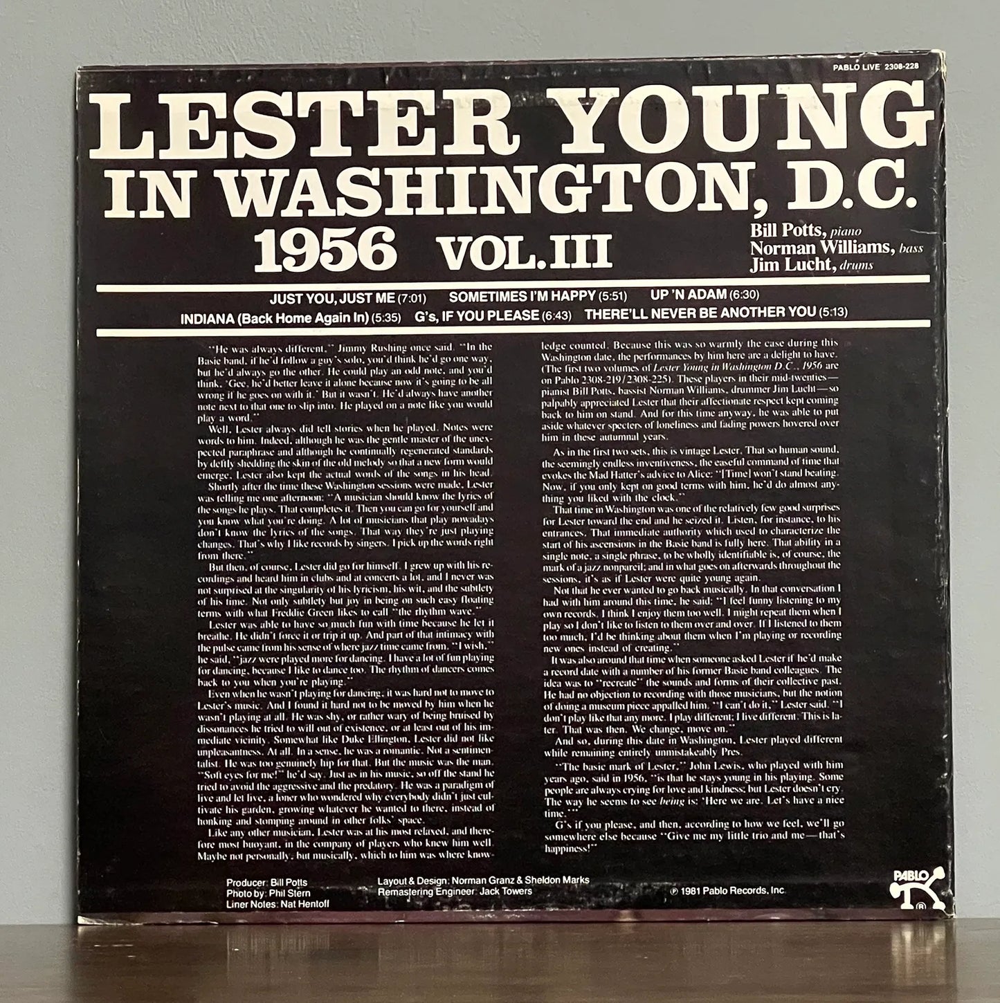 Lester Young – "Pres" Vol. III