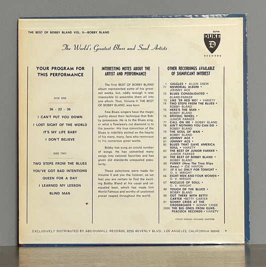 Bobby Bland – Best Of Bobby Bland Vol. II