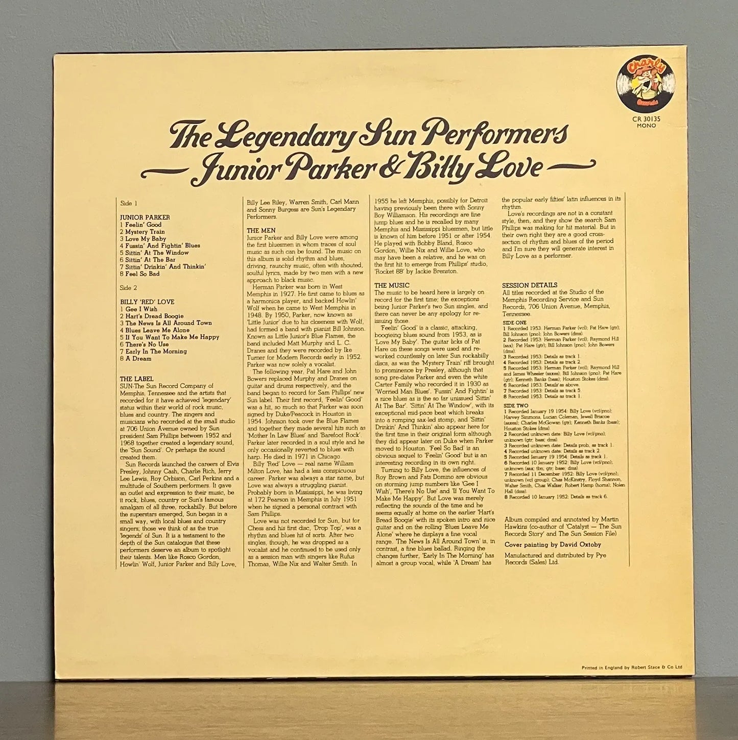 Junior Parker / Billy Love* – The Legendary Sun Performers