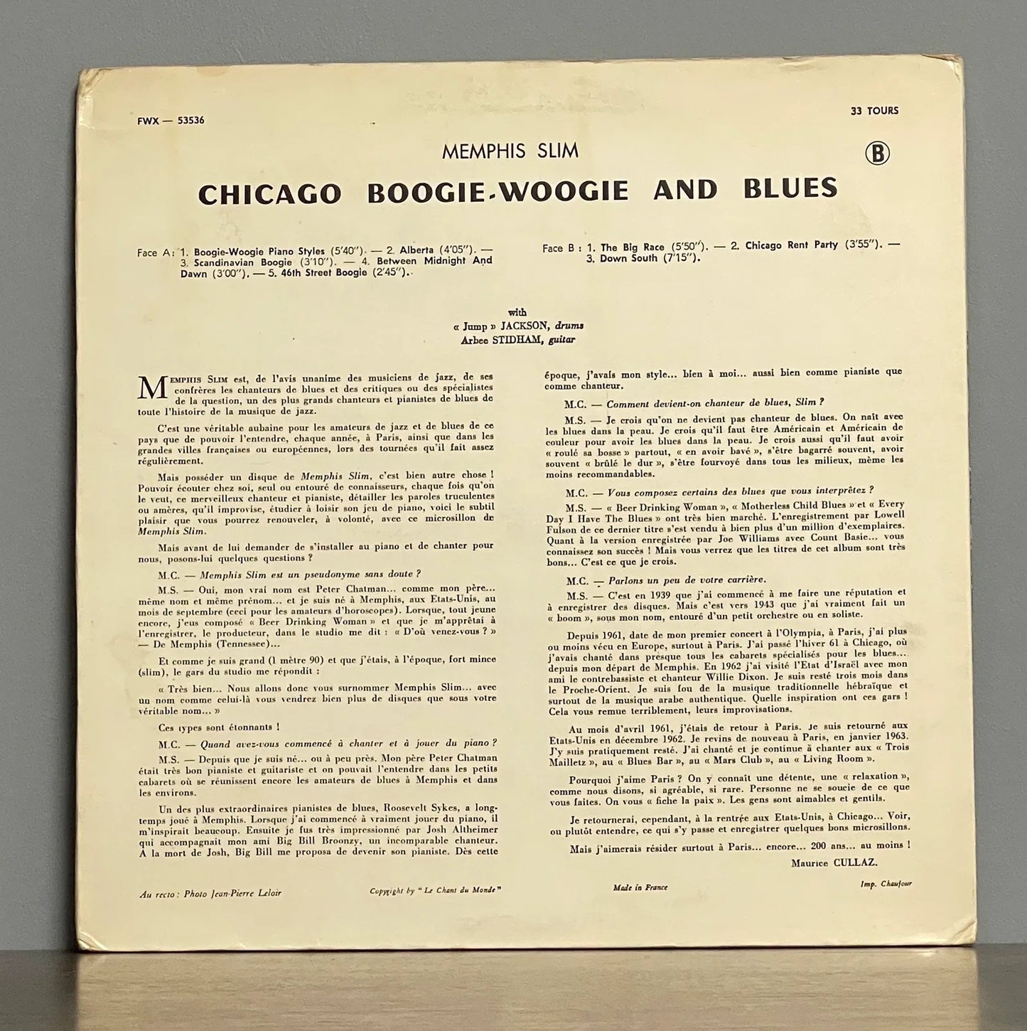 Memphis Slim – Chicago Boogie-Woogie And Blues
