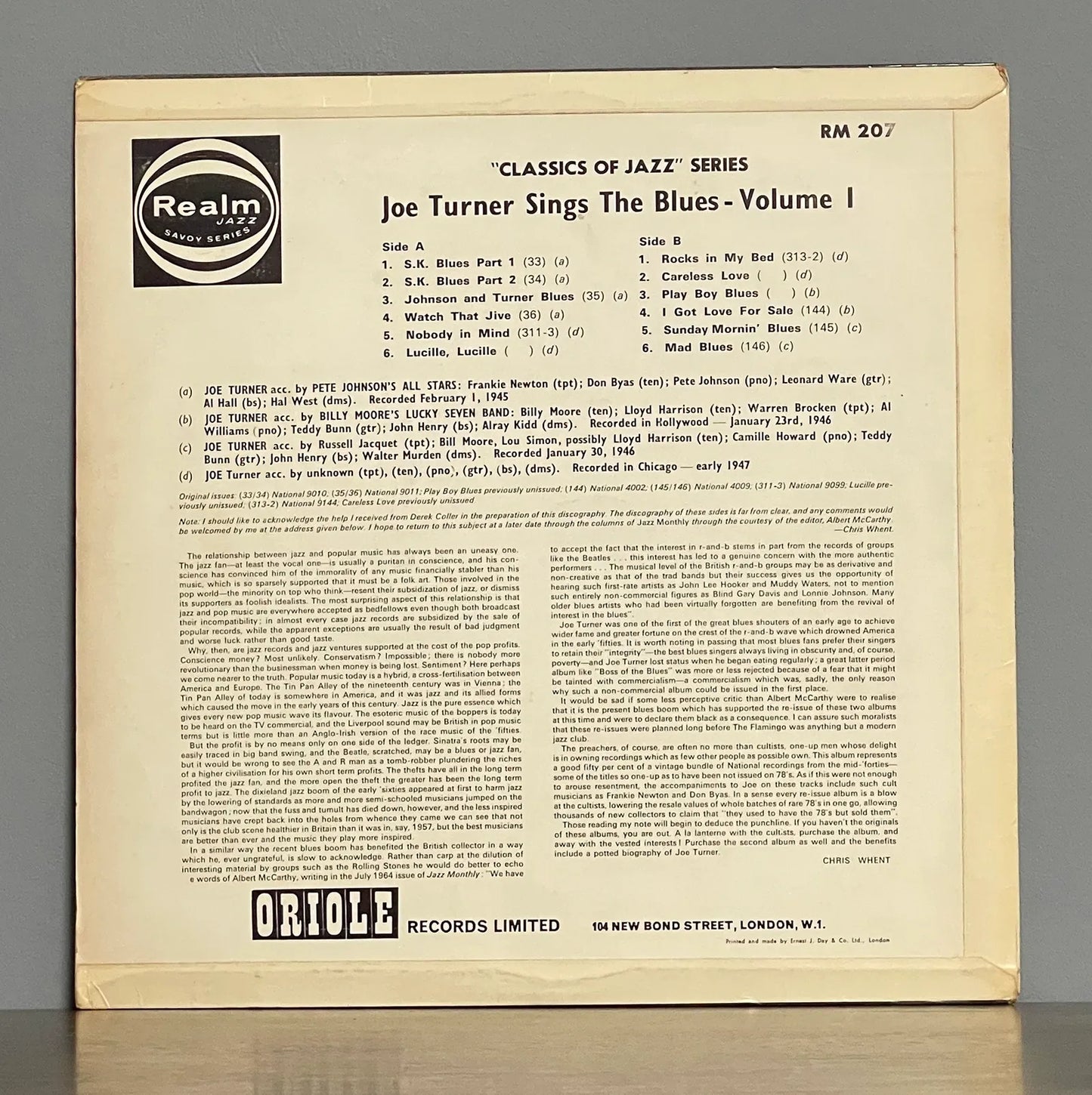 Joe Turner – Sings The Blues Vol. 1