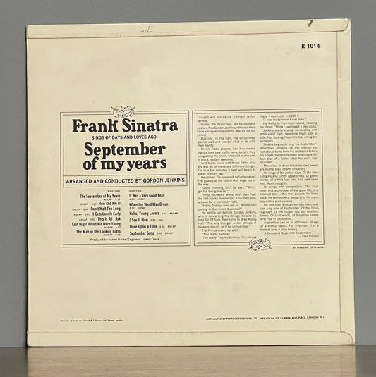 Frank Sinatra – September Of My Years