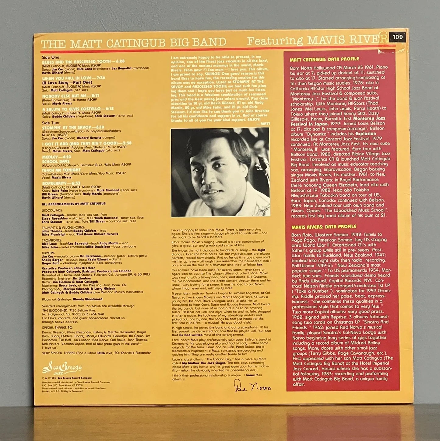 The Matt Catingub Big Band Featuring Mavis Rivers – My Mommy & Me