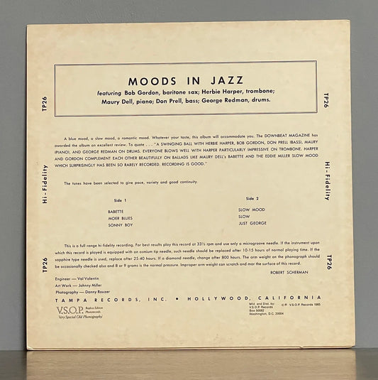 Bob Gordon • Herbie Harper • Don Prell • Maury Dell • George Redman – Moods In Jazz