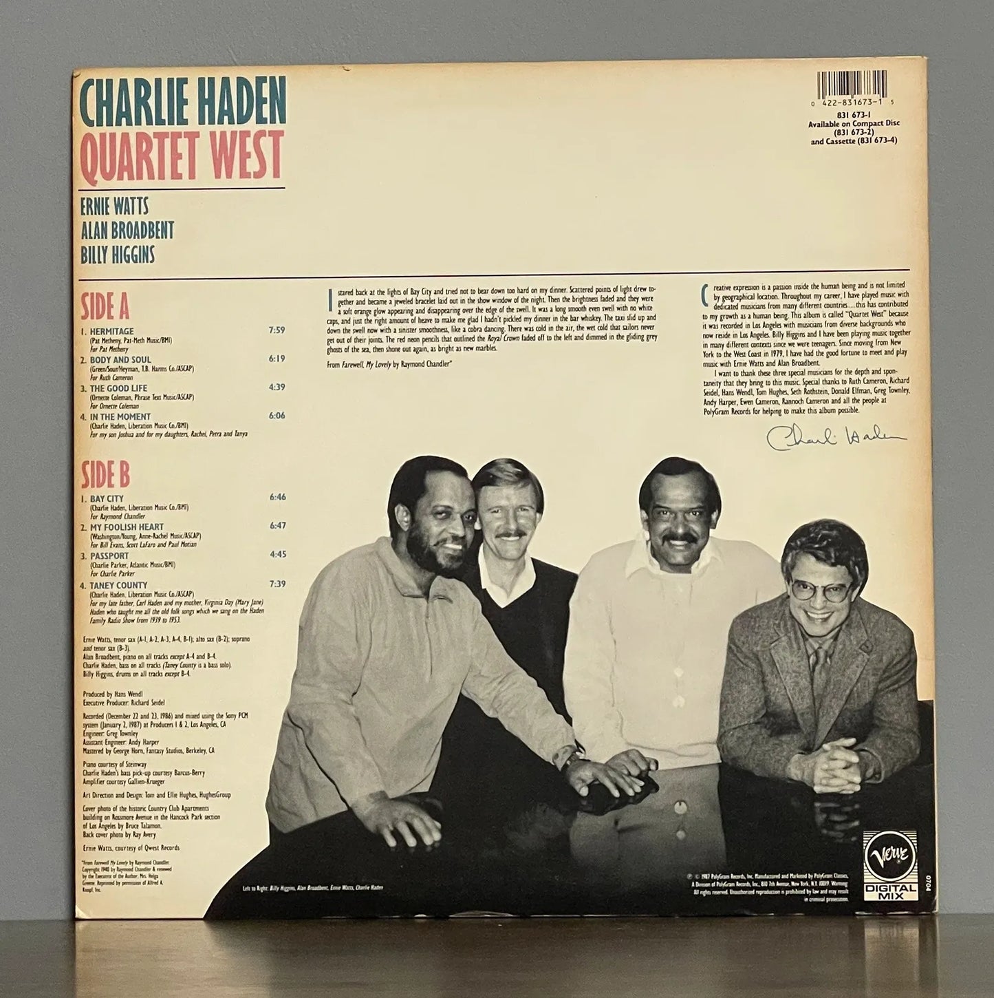 Charlie Haden – Quartet West