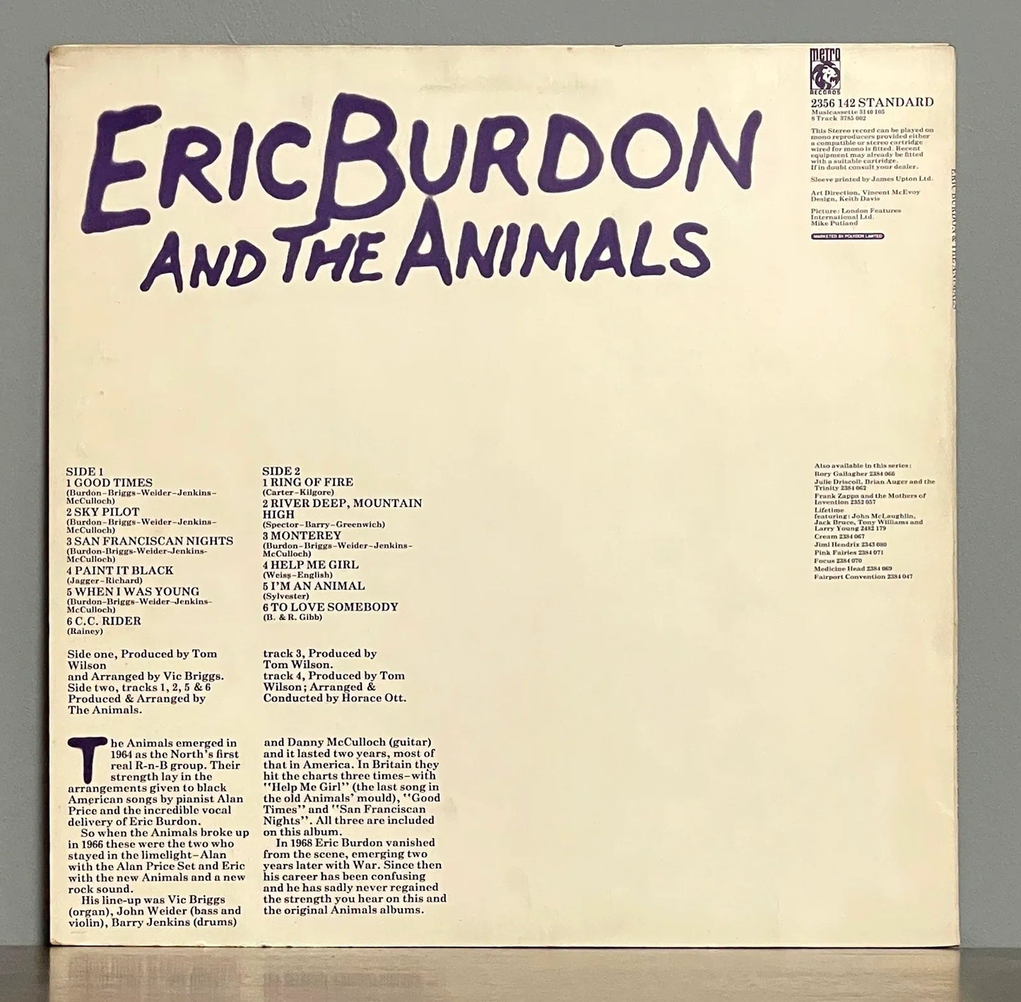 Eric Burdon & The Animals – Eric Burdon And The Animals