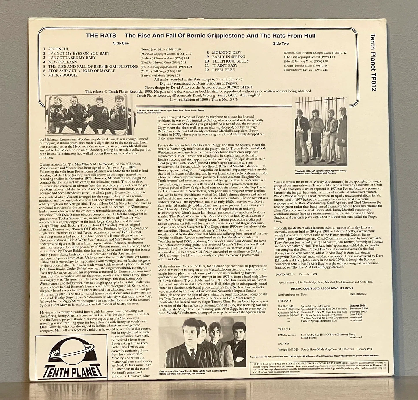 The Rats – The Rise And Fall Of Bernie Gripplestone And The Rats From Hull