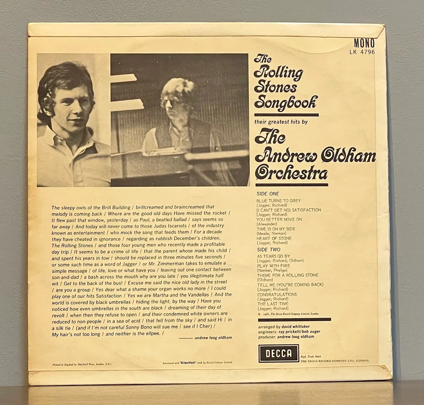 The Andrew Oldham Orchestra – The Rolling Stones Songbook