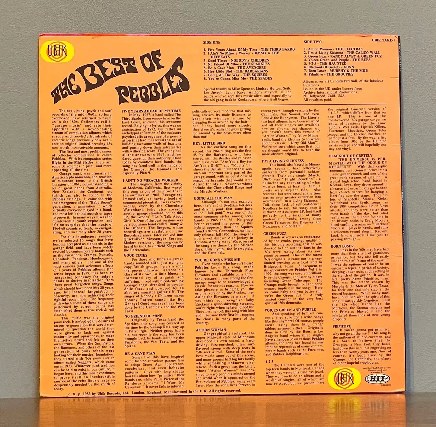 Various – Get Primitive! The Best Of Pebbles, Volume One: The Originals