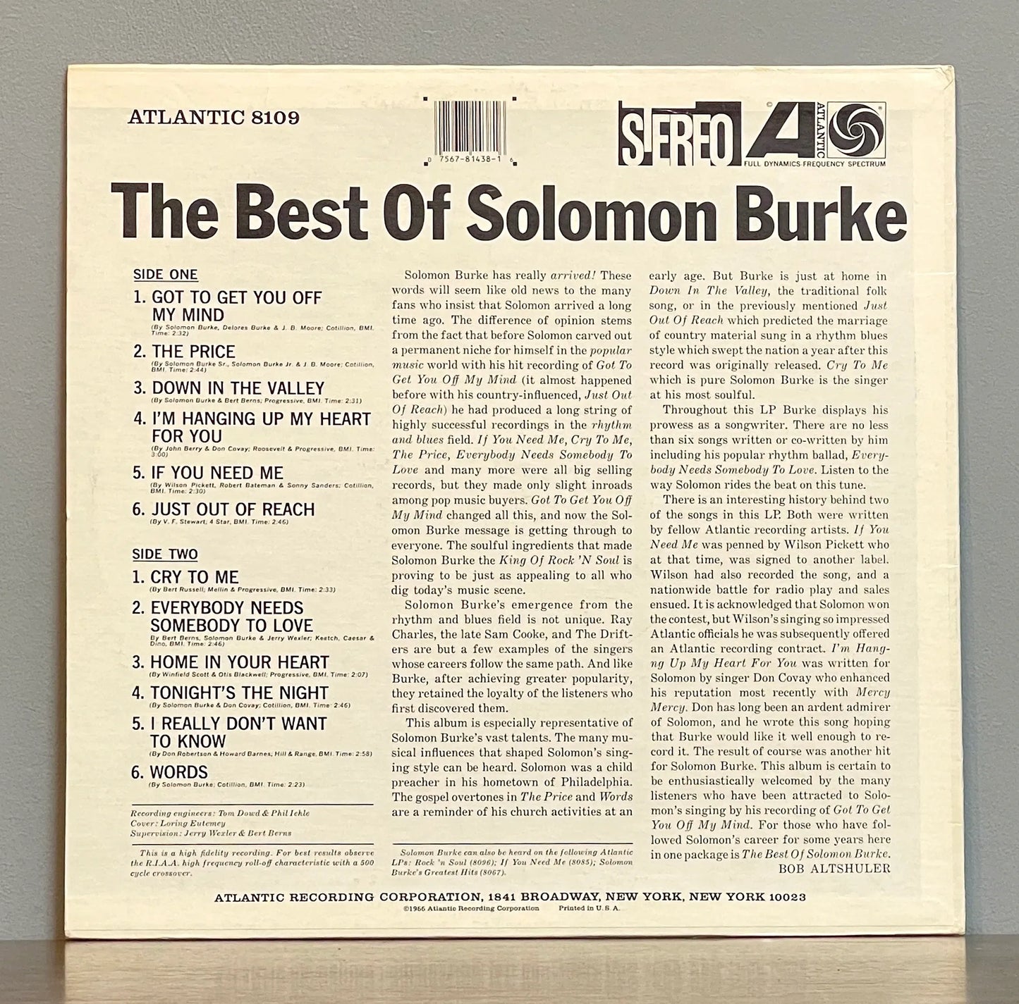 Solomon Burke – The Best Of Solomon Burke