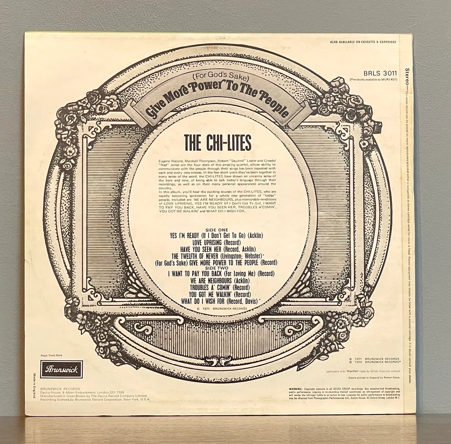 The Chi-Lites – (For God's Sake) Give More Power To The People