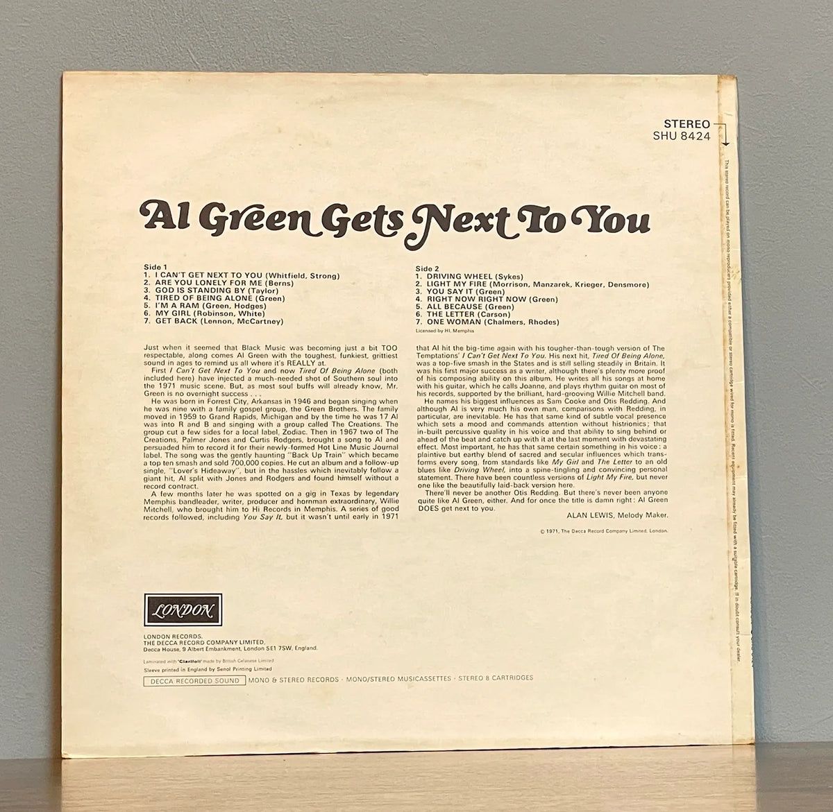 Al Green – Al Green Gets Next To You