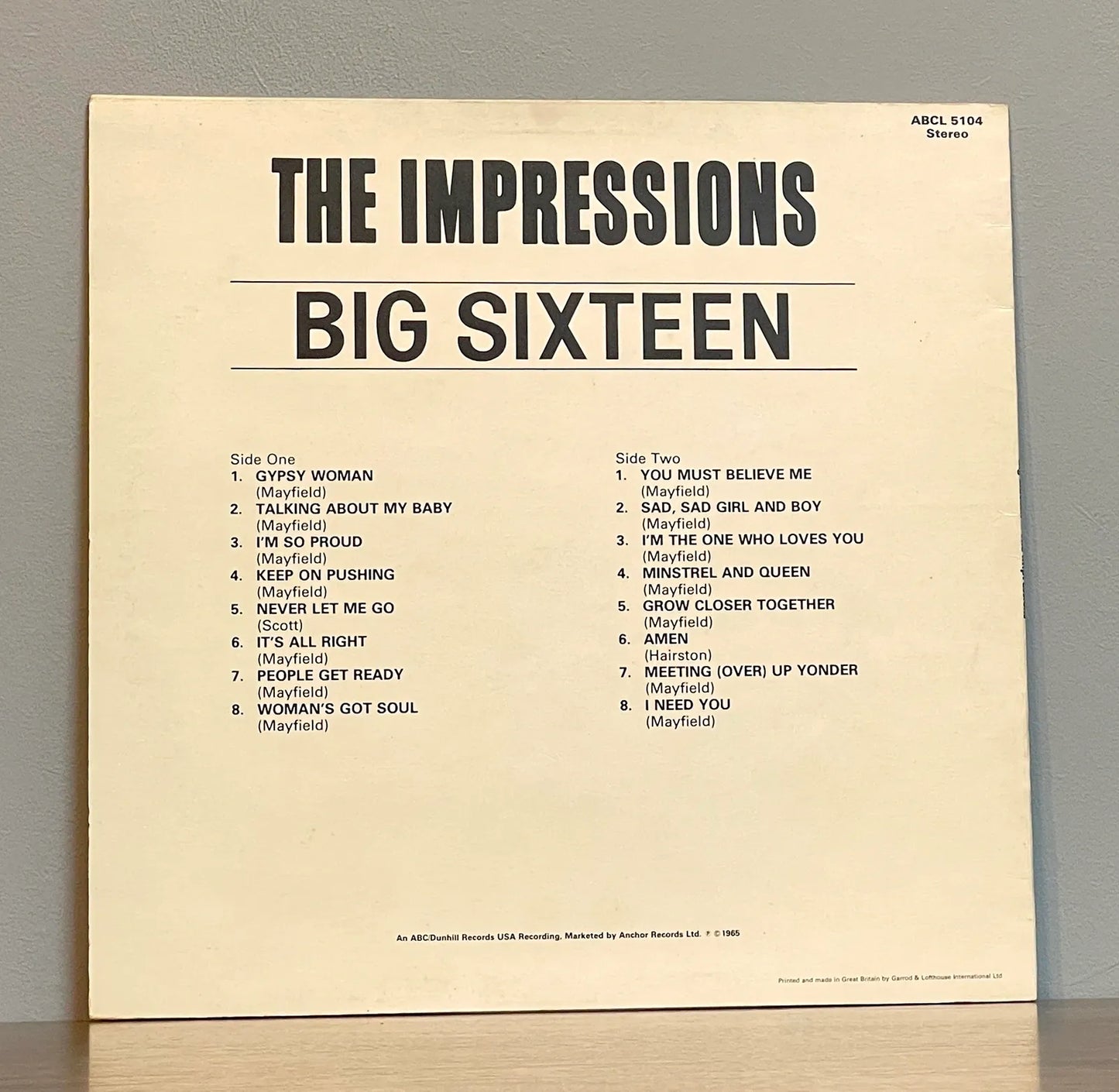 The Impressions – Big Sixteen