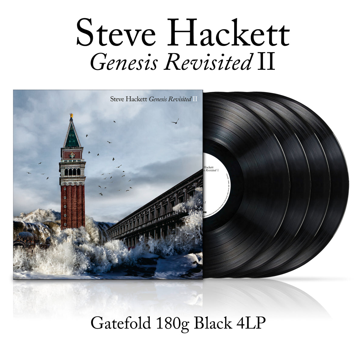 Steve Hackett Genesis Revisited II official 180g black 4LP product shot