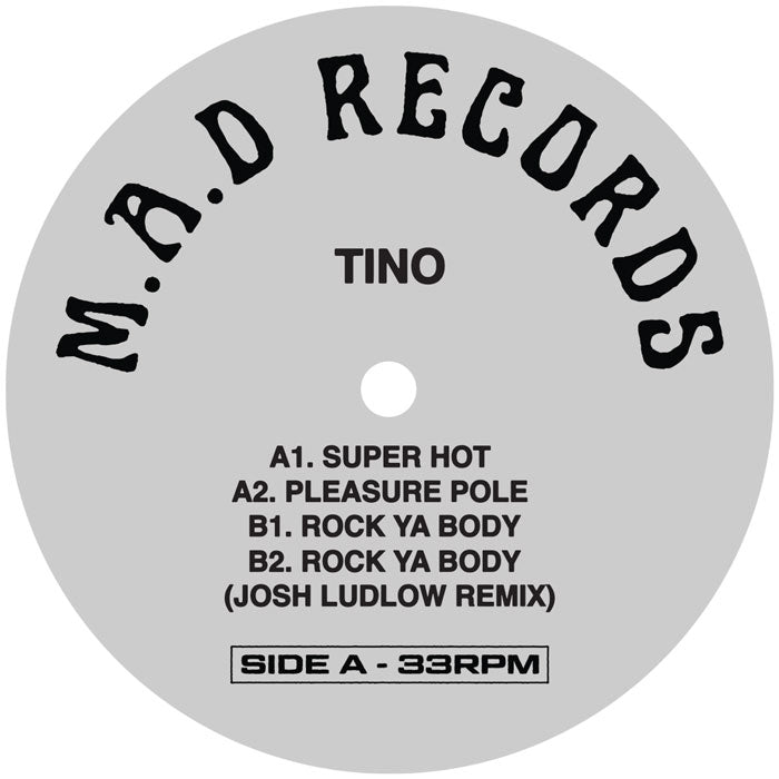 Tino Super Hot EP A-side label
