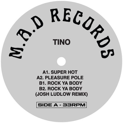 Tino Super Hot EP A-side label