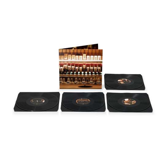 Aphex Twin – Drukqs – official black vinyl 4LP product shot – from Integral PDF