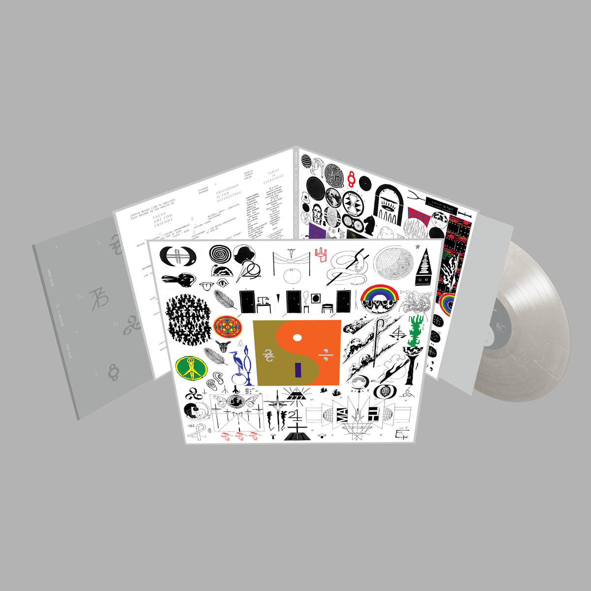 Bon Iver anniversary LP gatefold and booklets