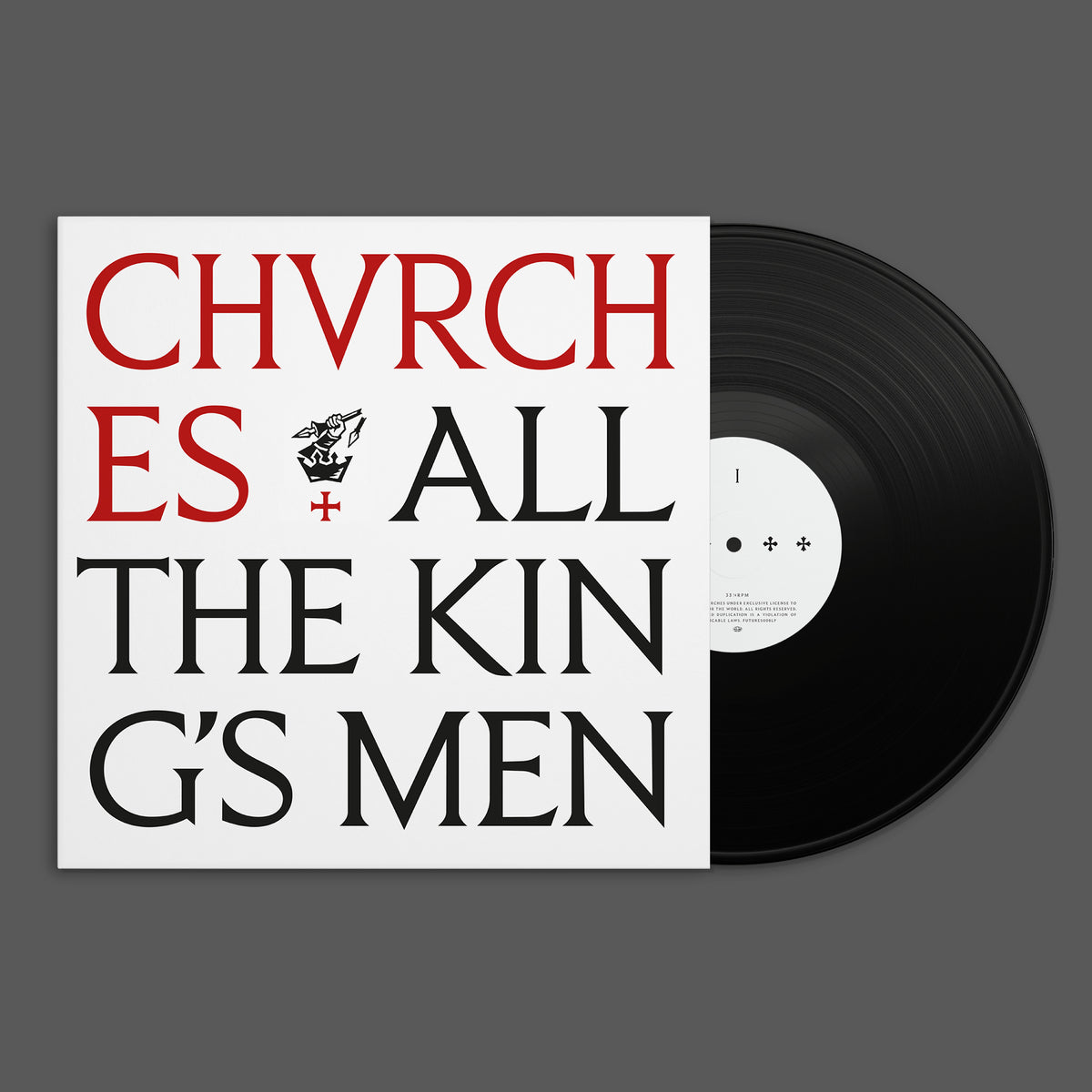 CHVRCHES All The King's Men Black Vinyl LP