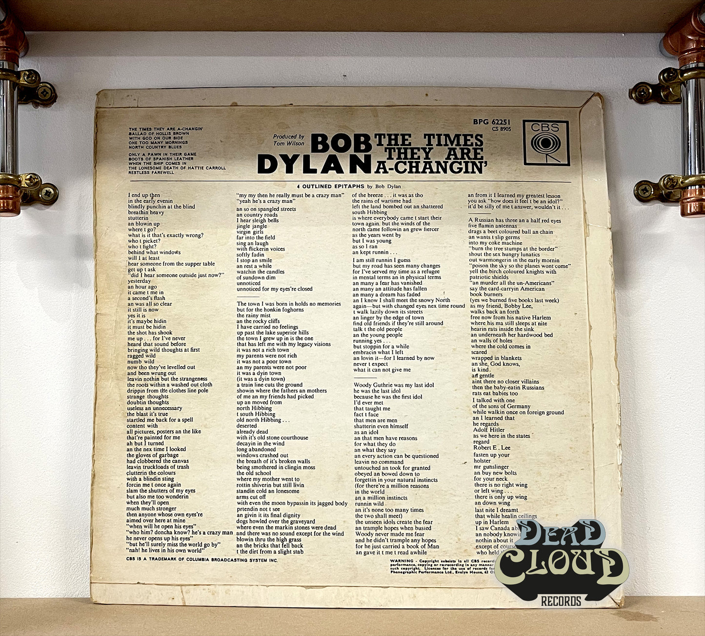 Bob Dylan – The Times They Are A-Changin'