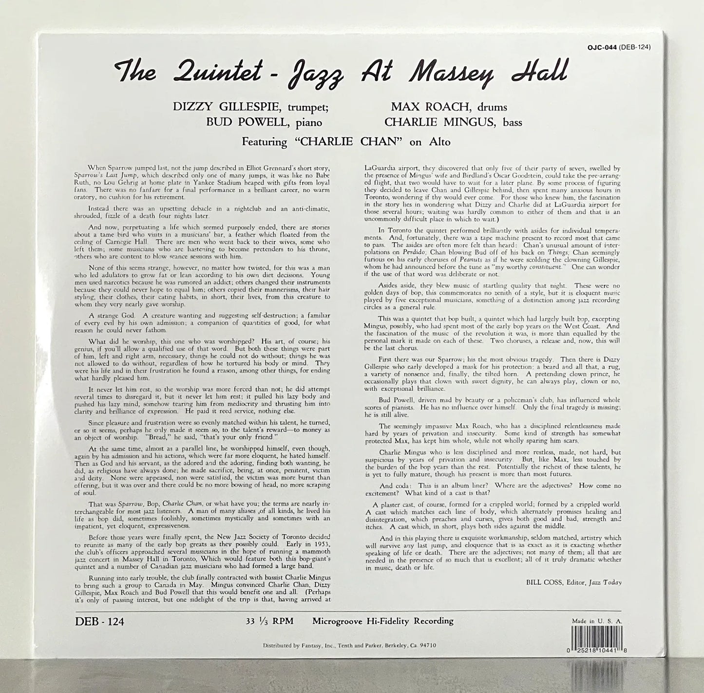 The Quintet – Jazz At Massey Hall