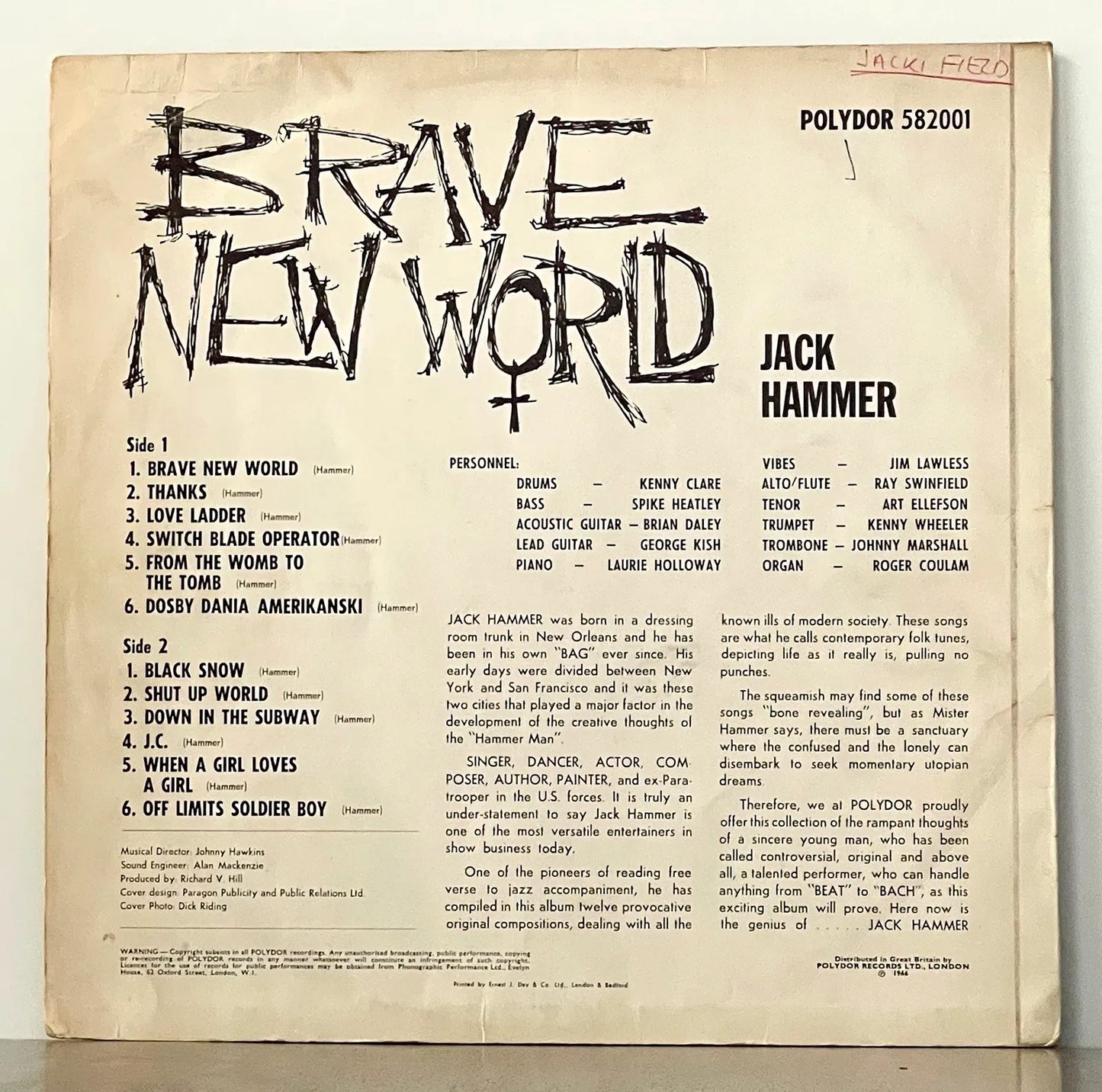 Jack Hammer – Brave New World