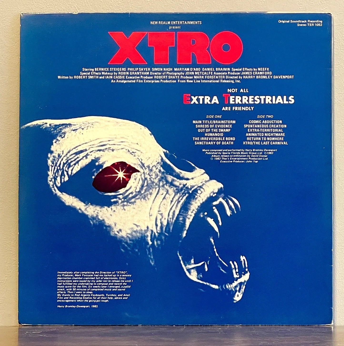 Harry Bromley Davenport – Xtro (Original Soundtrack Recording)