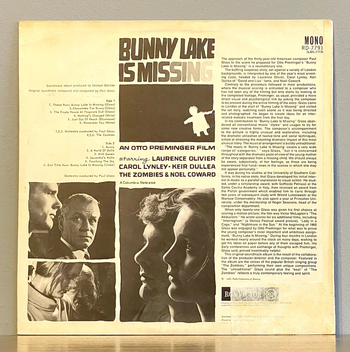 Paul Glass – Bunny Lake Is Missing (Original Soundtrack)