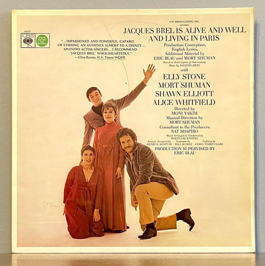 Eric Blau And Mort Shuman – Jacques Brel Is Alive And Well And Living In Paris