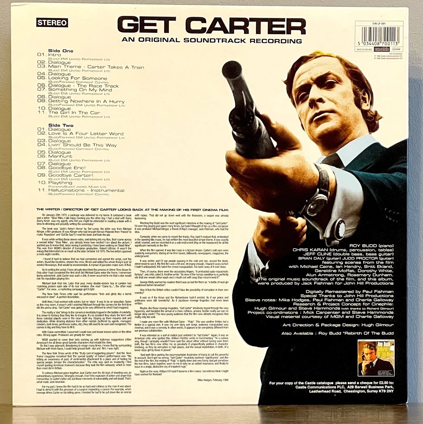 Roy Budd – Get Carter (An Original Soundtrack Recording)