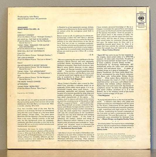 John Barry – Ready When You Are, J.B.