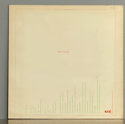 Linton Kwesi Johnson – Bass Culture