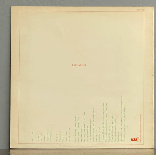 Linton Kwesi Johnson – Bass Culture