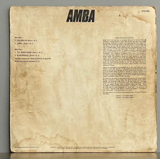 T.P. Somo Somo – Amba