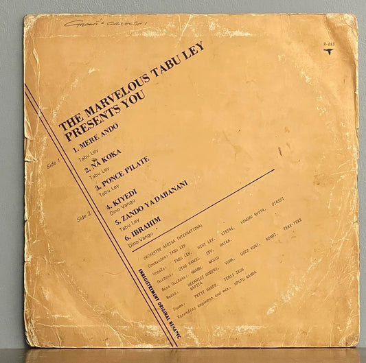 Tabu Ley & Orchestre Afrisa International – A Very Special Album