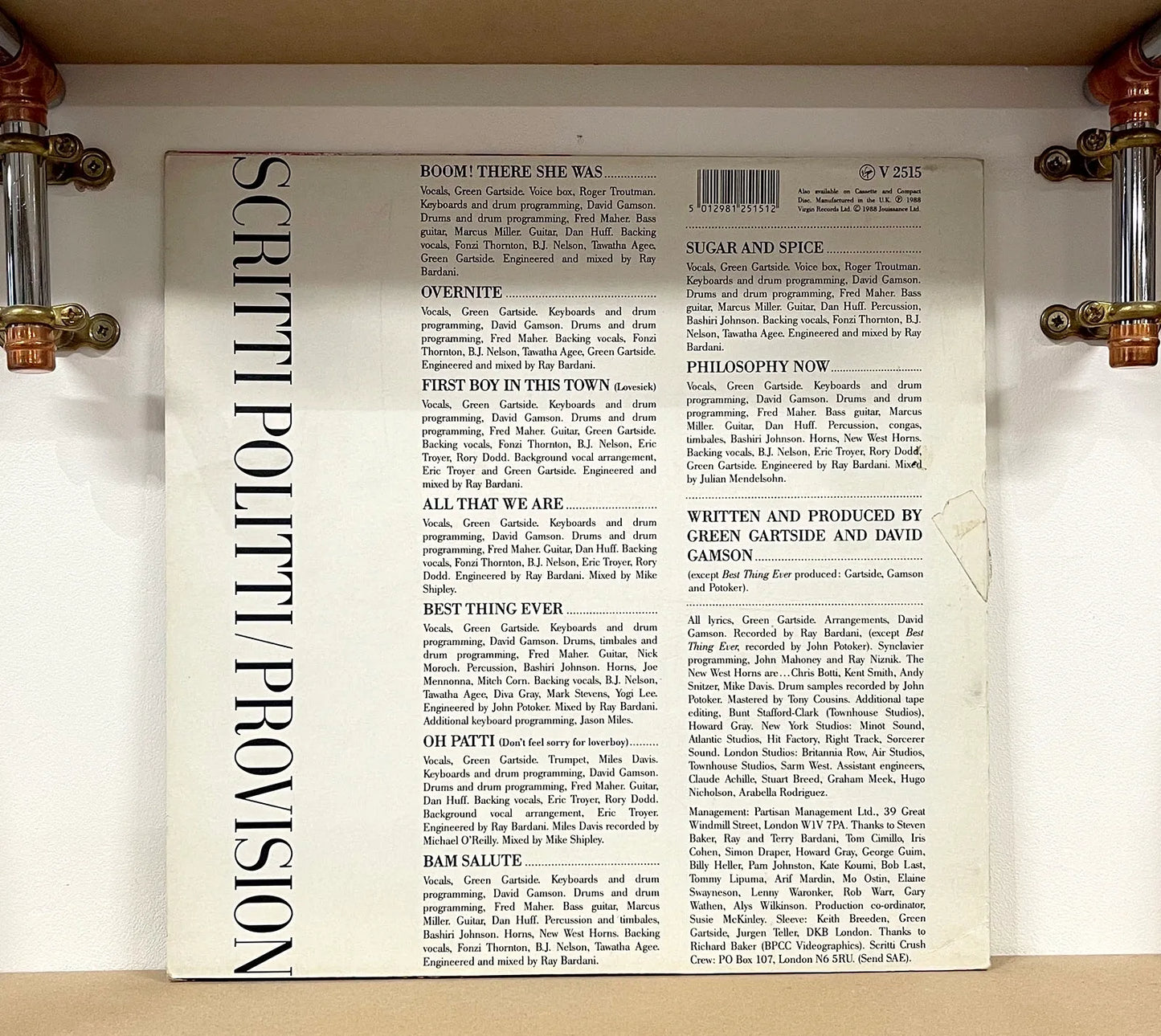 Scritti Politti – Provision