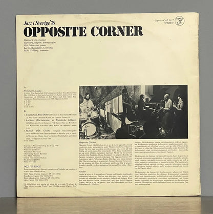 Opposite Corner – Jazz I Sverige '76